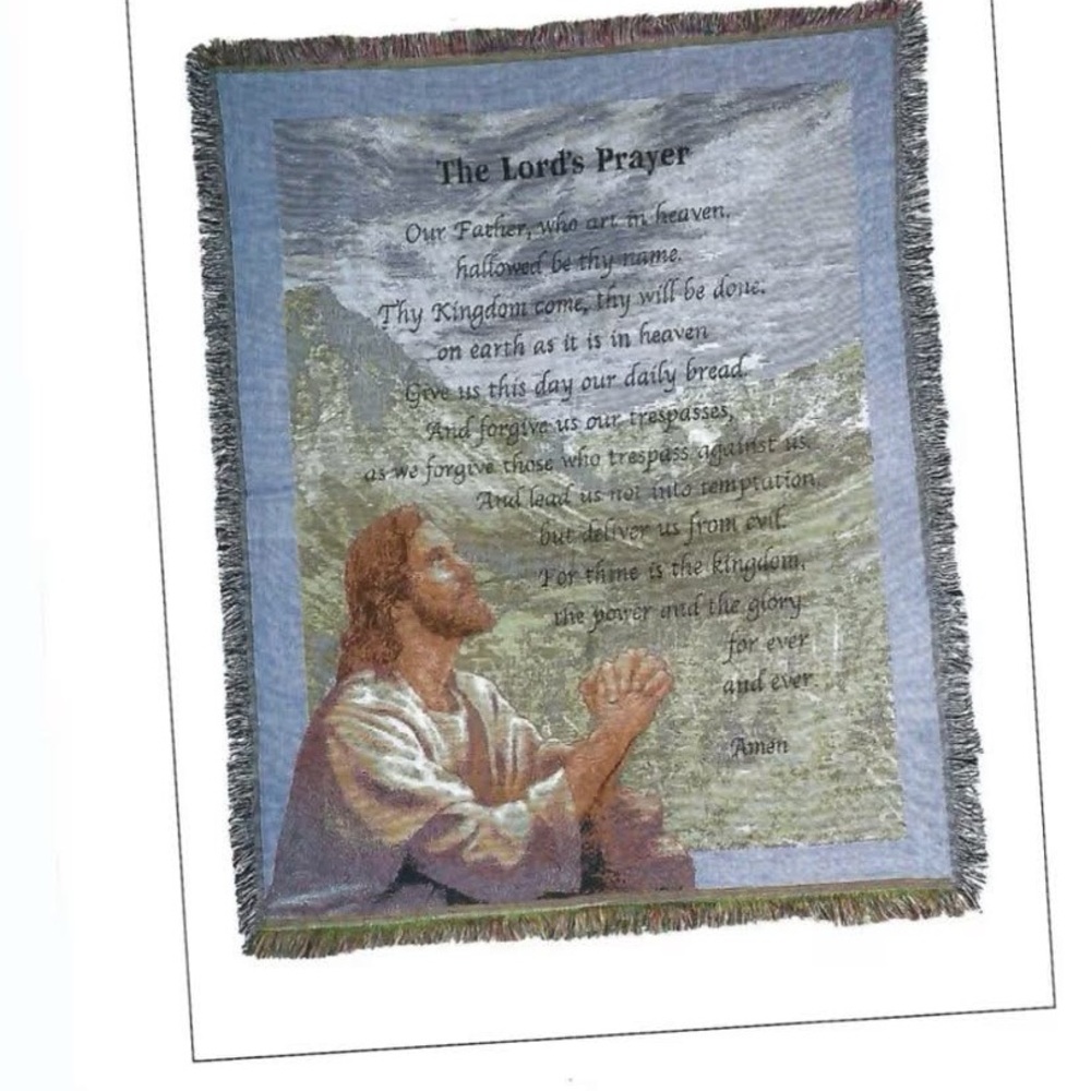 Religious Tapestry Throw Blanket - Picture 2 of 2